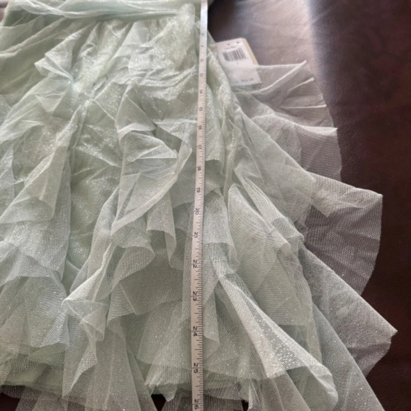 PEAR CULTUR Juniors Corkscrew Ruffles Gathered Cocktail & Party Dress 13/14 & 0 - Picture 11 of 13